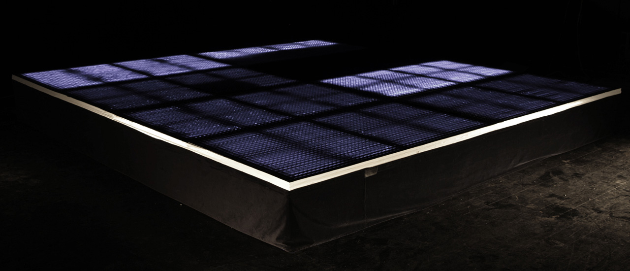 floor with led patterns